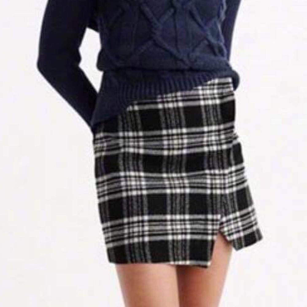 Abercrombie and fitch a line plaid skirt